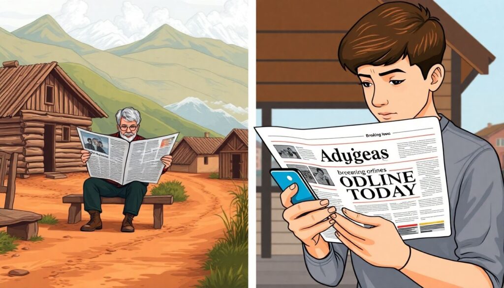 Как Интернет-газета «Адыгея Новости» меняет медиапространство региона: от печати к цифре - иллюстрация
