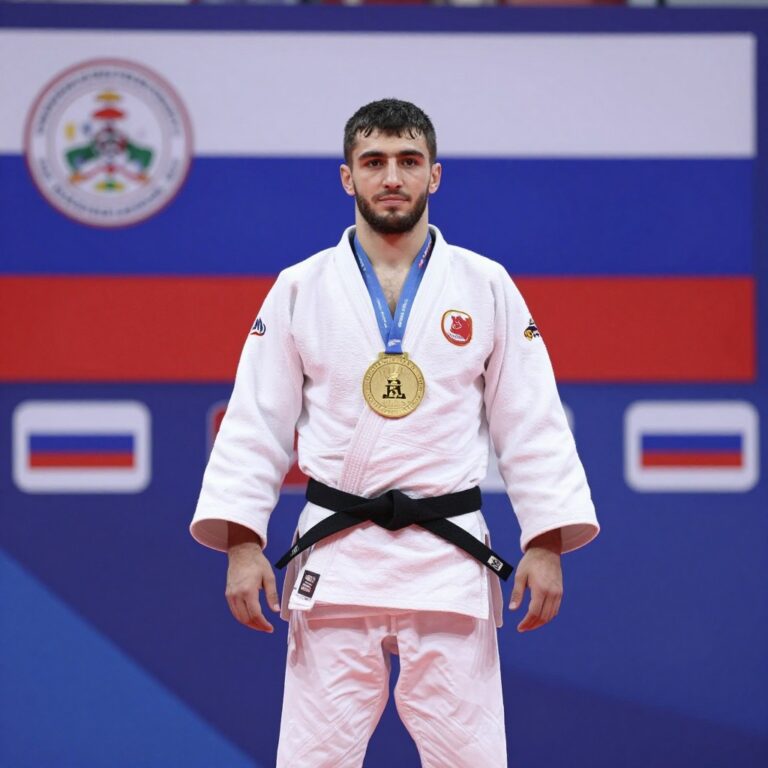 Дамир Меремов из Адыгеи выиграл чемпионат России по дзюдо в категории до 60 кг